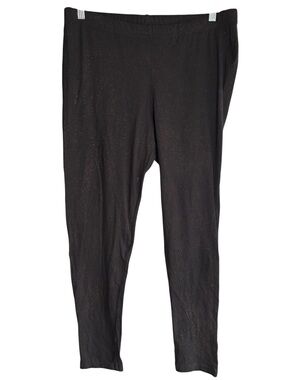 Torrid Size 2X Black Shimmer Leggings Subtle Sparkle Stretch